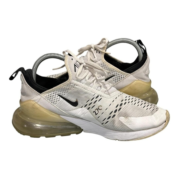 Nike Air Max 270 Shoes Womens Size 9 White Mesh Running Sneakers AH6789-100 - Picture 7 of 12